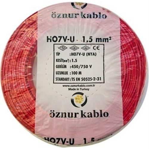 ÖZNUR 2,5 NYA KABLO KIRMIZI